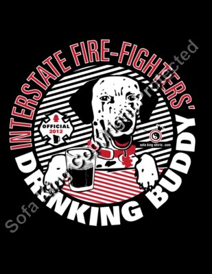 Fire Fighter Drinking Buddy Back